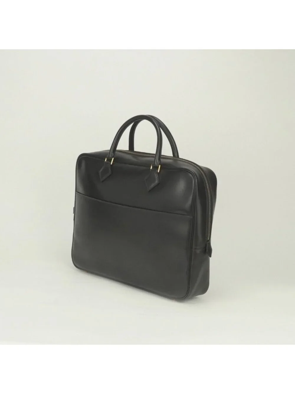 Hermes Plume Doc 38 Business Briefcase Box Calf Havana Brown Gold
